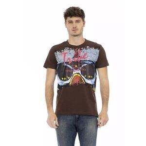 Trussardi Action Brown Cotton Men Men's T-Shirt